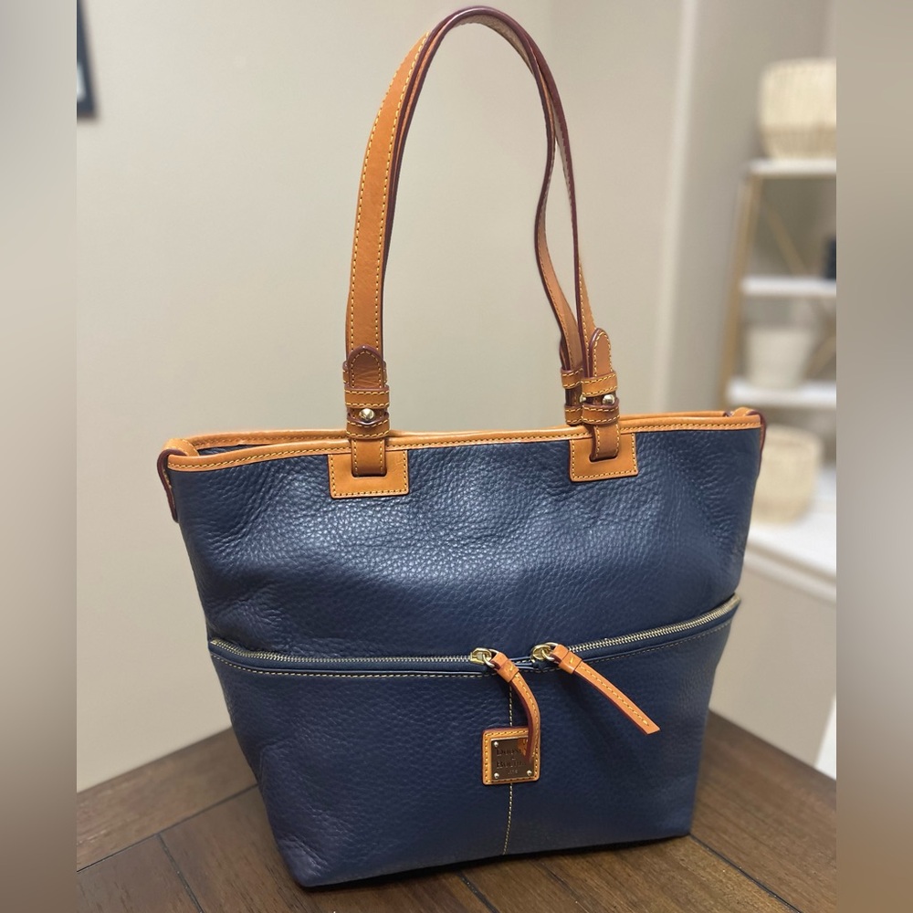 Dooney & Bourke Navy Blue Tote Shoulder Bag